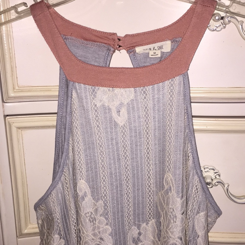 Sleeveless Lacy Summer Top